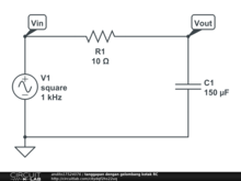 tanggapan dengan gelombang kotak RC