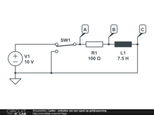 Laden - ontladen van een spoel op gelijkspanning