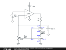 CD4007 CMOS Inverter Circuit Configuration