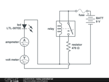 realay controlled led