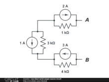 non-ideal serial amper source circuit