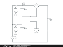 Astable Multivibrator 550 Hz