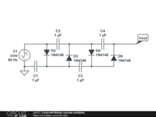 Cockcroft-Walton cascade multiplier