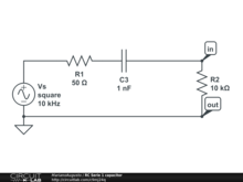 RC Serie 1 capacitor