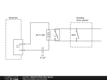 Asterisk driven door opener