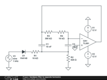 bandpass filter to separate harmonics