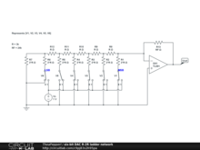 six-bit DAC R-2R ladder network