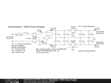 Regulated +-9VDC 500mA Supply