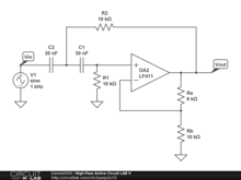 High-Pass Active Circuit LAB V