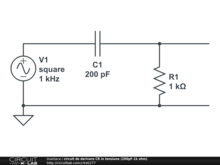 circuit de derivare CR in tensiune (200pF-1k ohm)