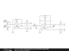 8.1.bc Inverting Summer plus first-order low-pass filter