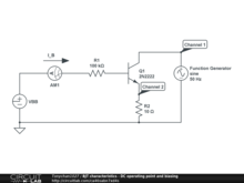 BJT characteristics - DC operating point and biasing