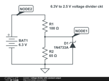 voltage divider with constant output