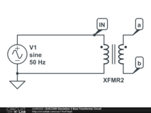 ELEC2300 Simulation 3 Base Transformer Circuit