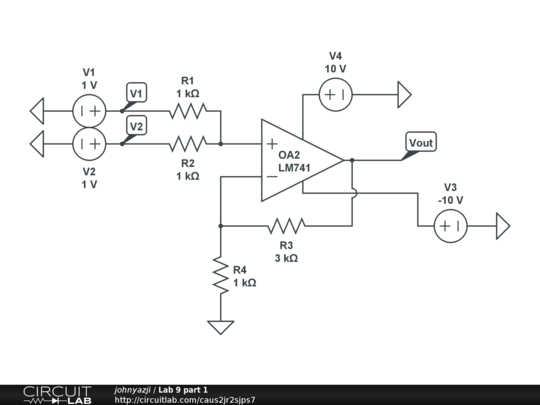 Lab 9 Part 1 Circuitlab