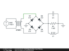 Full Bridge Rectifier: Dual Filtering