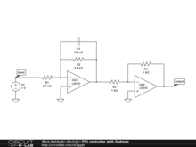 PT1 controller with OpAmps