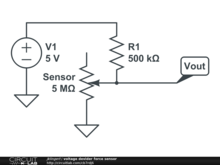 voltage devider force sensor