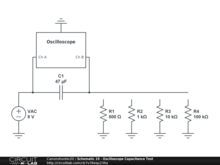 Schematic 19 - Oscilloscope Capacitance Test