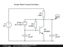 Simple Watch Crystal Oscillator