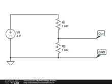 My first voltage divider