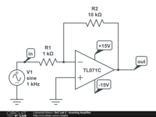 EnC Lab 2 - Inverting Amplifier