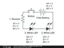 EDD 1.2.2.2 Resistor and LEDs in series