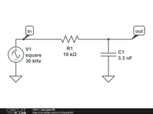 Low pass RC