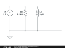 Circuit de derivare RL tensiune-curent 1)