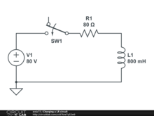 Charging a LR circuit