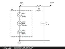 First Order Low Pass Filter