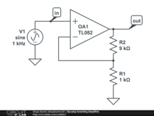 Op-amp Inverting Amplifire