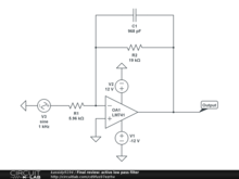 Final review: active low pass filter