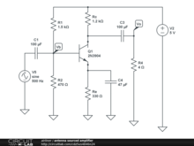 antenna sourced amplifier