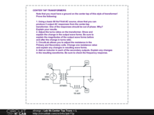 Lab 9b Center Tap Trans + L
