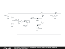 2.5V 250mA simple switching supply with defined gate drive