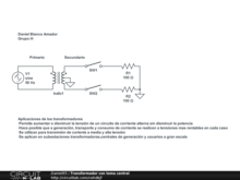 Transformador con toma central