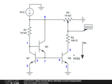 Basic Current Mirror with Base Current Compensation