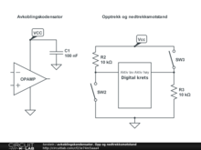 avkoblingskondensator. Opp og nedtrekksmotstand