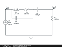 Alternate real RLC circuit