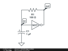 Schmidt-trigger oscillator