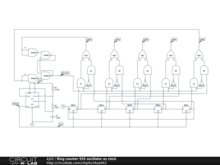 Ring counter 555 oscillator as clock