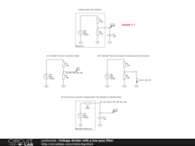 Voltage divider with a low pass filter