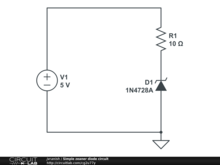 Simple zeaner diode circuit