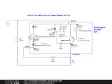 Prototype model for "Germanium" BJT