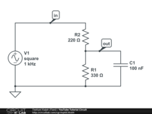 Square Wave into Low Pass Filter