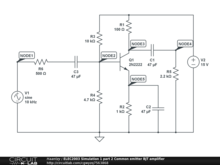 ELEC2003 Simulation 1 part 2 Common emitter BJT amplifier