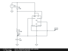 Simulación generador onda cuadrada