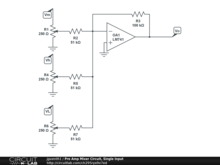 Pre Amp Mixer Circuit, Single Input