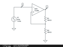 non inverting amplifier